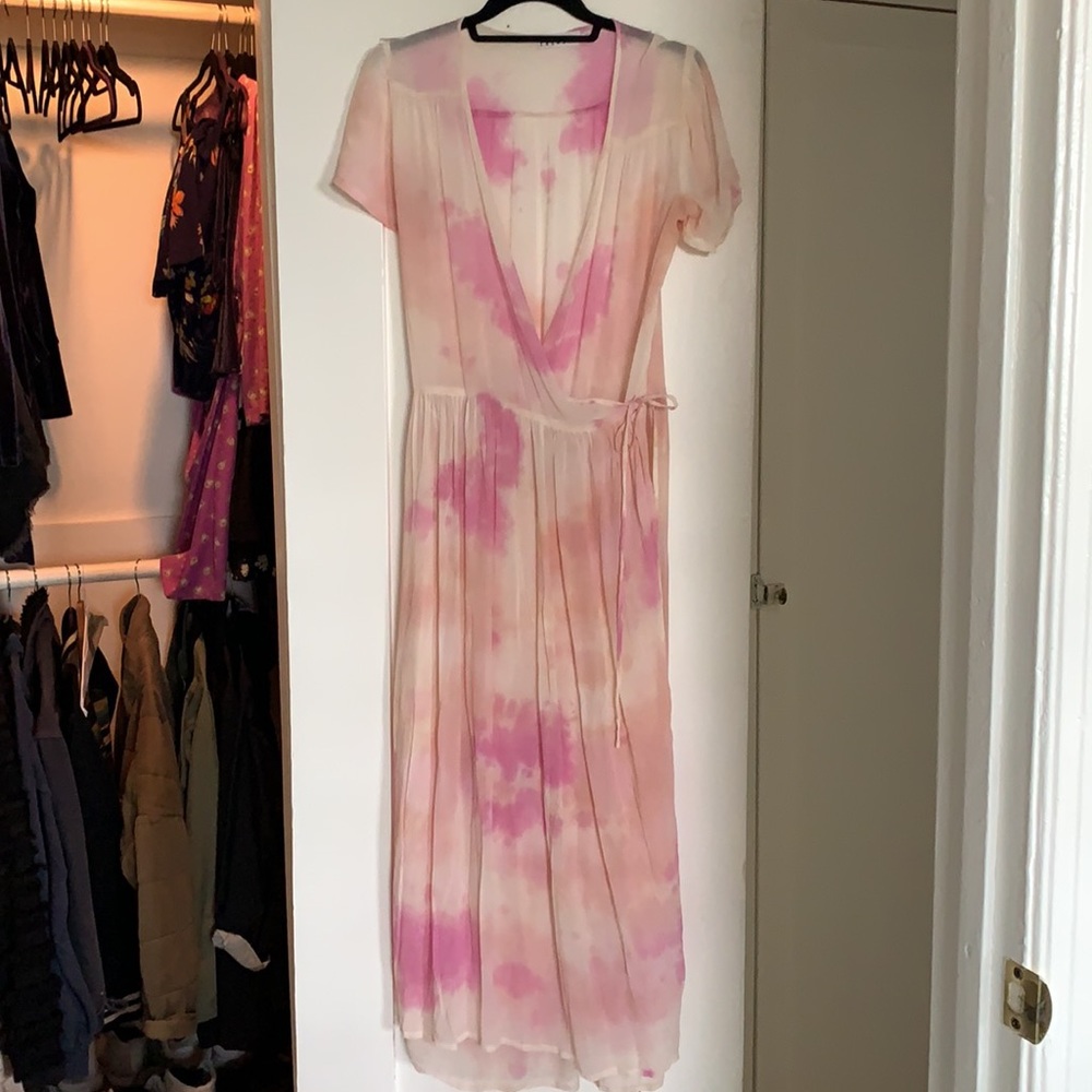Ethereal, Tie-Dyed Wrap Dress